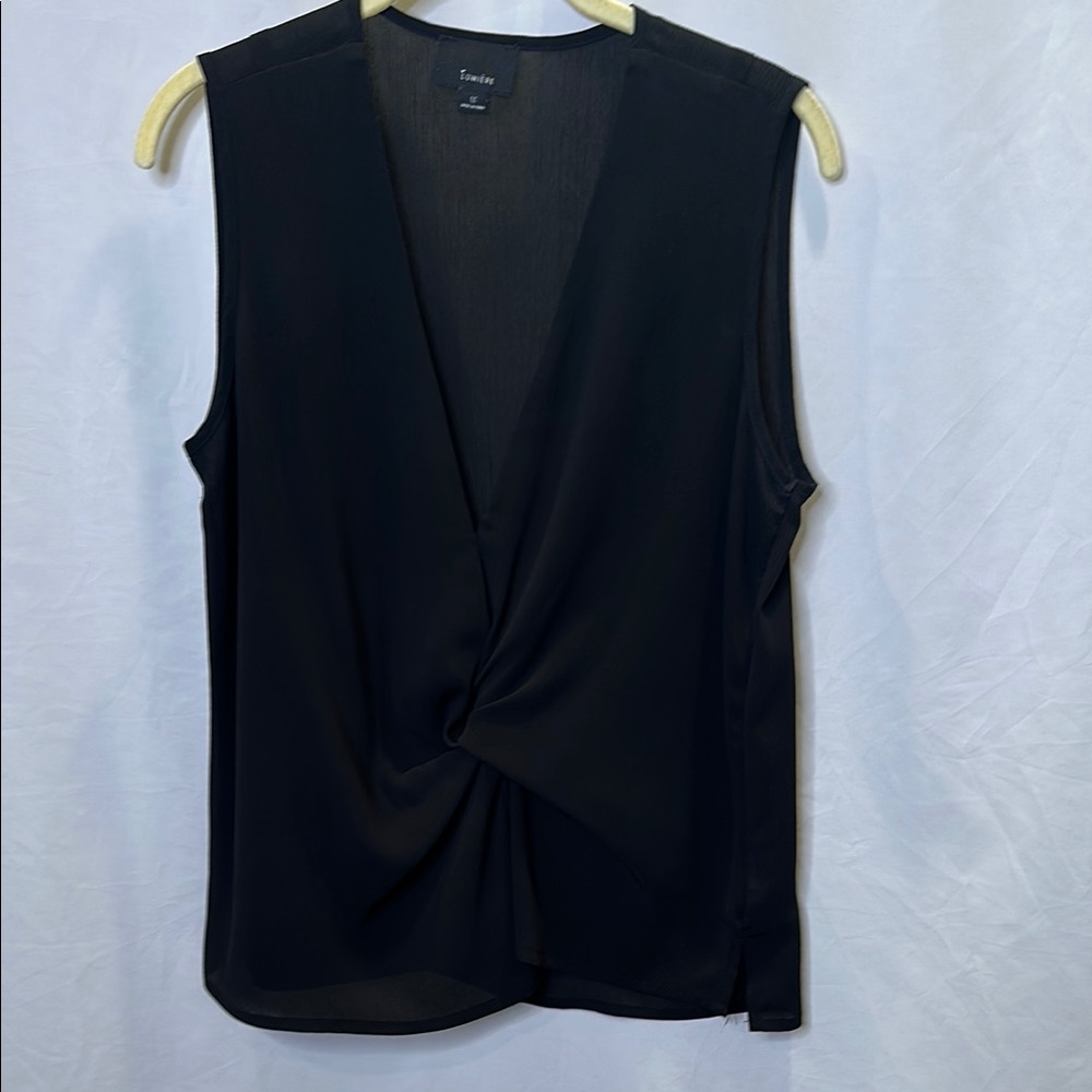Lumiere black sleeveless top-100% polyester.  Size M